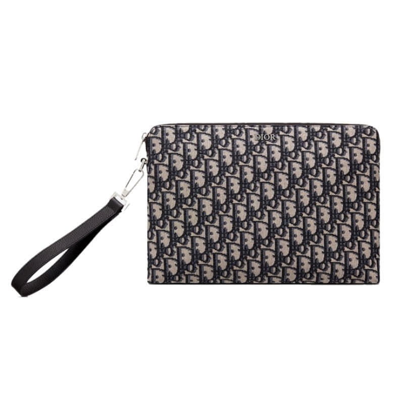 디올 Dior Oblique 파우치 베이지 & 블랙 2OBCA251YSE_H05E