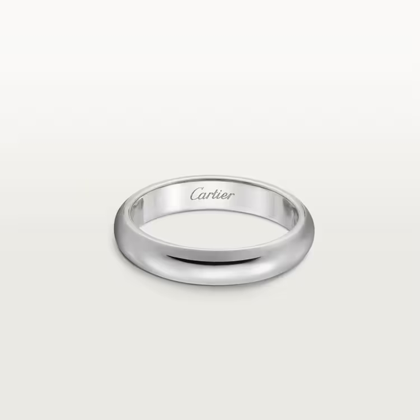 까르띠에 1895 웨딩 링 반지 3.5mm 플래티늄 B4036700