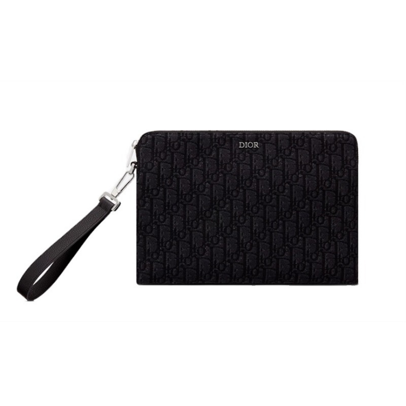 디올 블랙 Dior Oblique 파우치 2OBCA251YSE_H03E