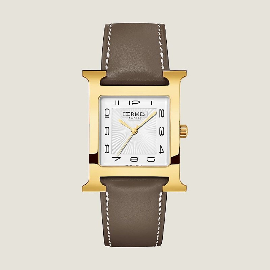 에르메스 H 시계 라지 34mm 골드 스위프트 에토프 W055289WW00