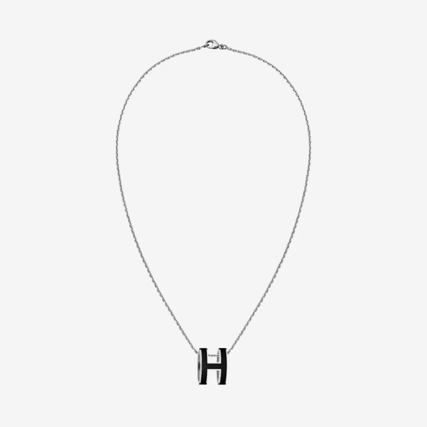 에르메스 팝아슈 목걸이 팔라듐 블랙 H147991FP03