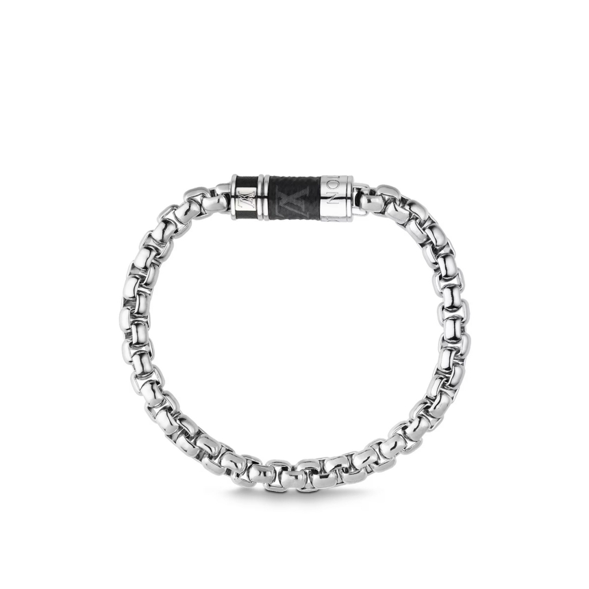 루이비통 모노그램 체인 팔찌 실버 L M63107