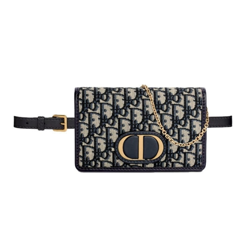 디올 30 MONTAIGNE 투인원 파우치 블루 Dior Oblique S2086UTZQ_M928