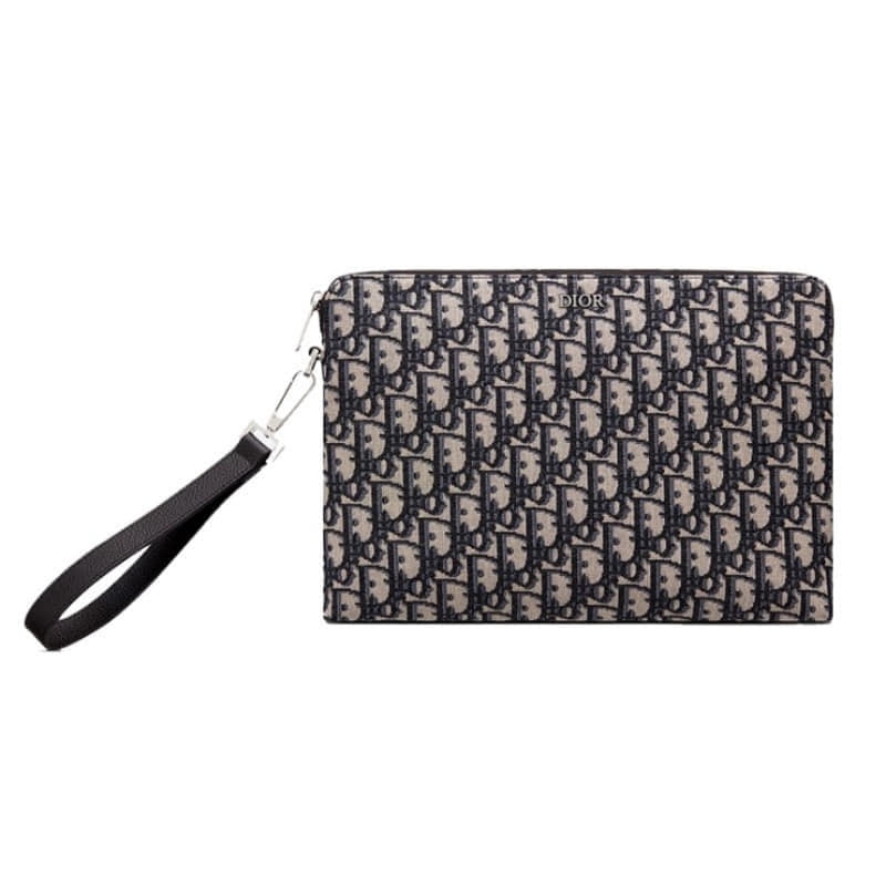 디올 Dior Oblique 파우치 베이지 & 블랙 2OBCA251YSE_H05E