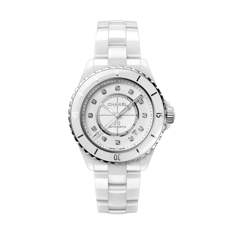 샤넬 J12 칼리버 12.1 시계 38MM 화이트 다이아 H5705