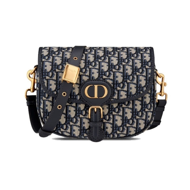 디올 Bobby 미디엄 백 블루 Dior Oblique M9319UTZQ_M928