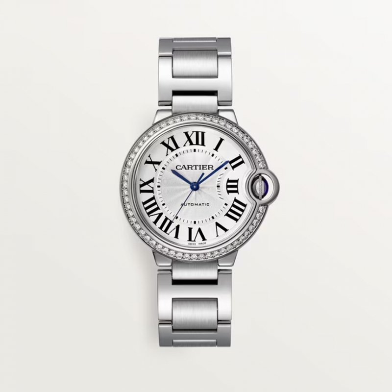까르띠에 발롱 블루 드 까르띠에 워치 36mm 오토매틱 스틸 실버 W4BB0024