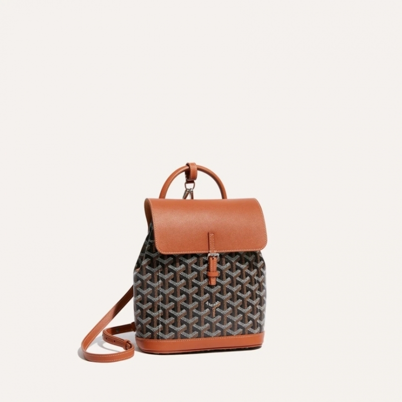 고야드 알팡 백팩 미니 블랙 탄 ALPIN2MINTY01CL03P