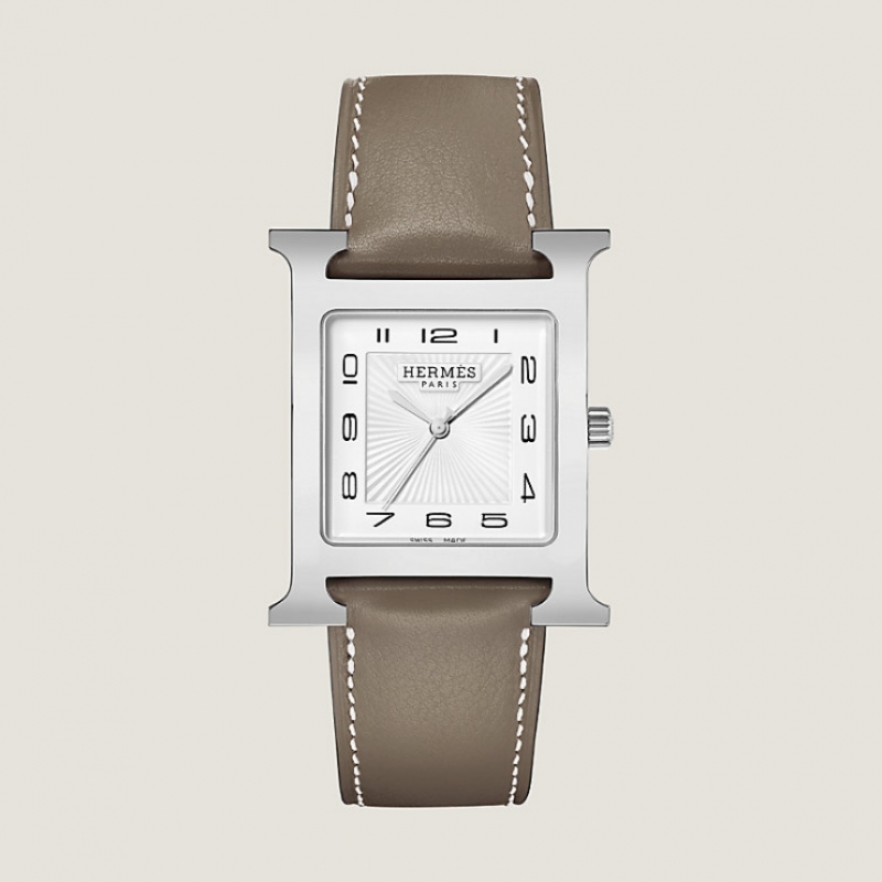 에르메스 H 시계 라지 34mm 스틸 스위프트 에토프 W036835WW00
