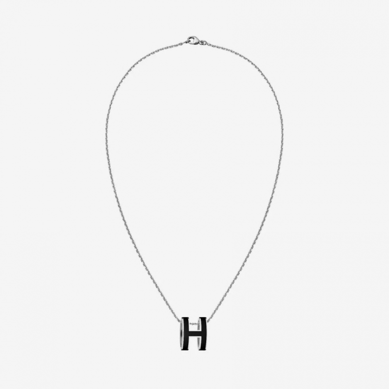 에르메스 팝아슈 목걸이 팔라듐 블랙 H147991FP03