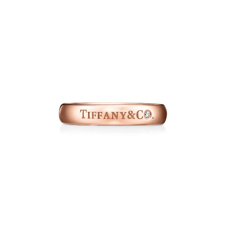 티파니앤코 T&CO 밴드 링 반지 로즈골드,다이아몬드 0.01캐럿
