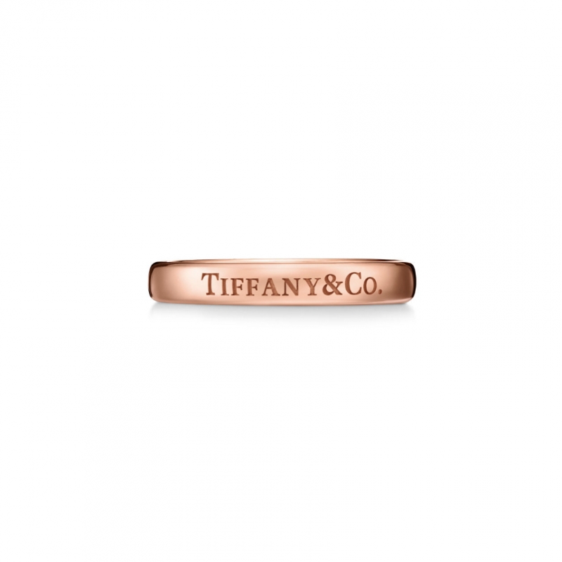 티파니앤코 T&CO 밴드 링 반지 로즈골드 3mm